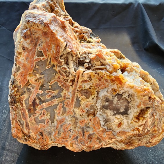 Large Crystallized Tube Agate, Stick Agate Rough, Decorative Rock