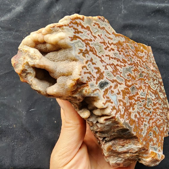 Large Plume Agate Stone, Decorative & Collectible Rock