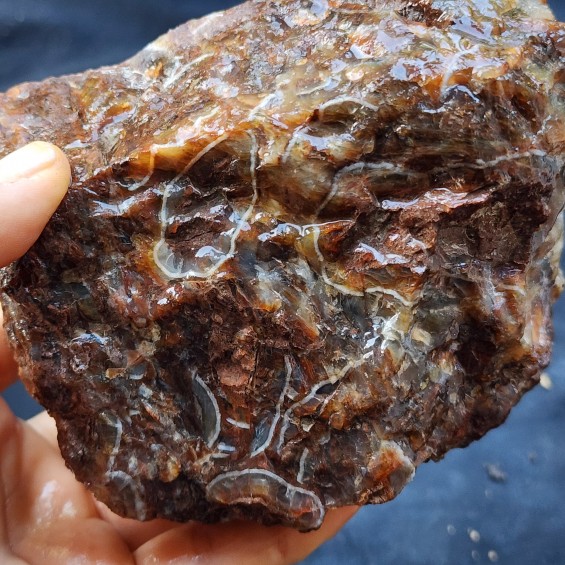 Brown Agate, Collectible Rock, Lapidary Slab,  玛瑙