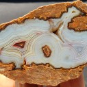 Banded Agate Pair, Collectible Agate Stone, Agate for Polishing